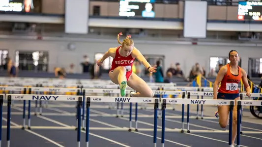 Olivia Hughes Running Hurdles