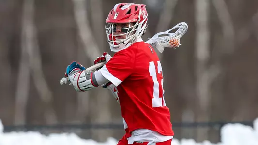 Zach Travaglini playing lacrosse