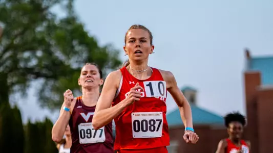 Vera Sjöberg Running at Wake Forest