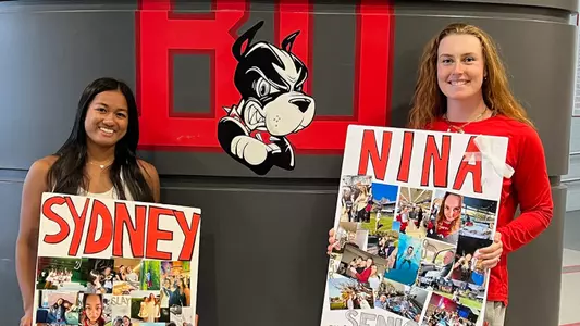 Nina Gulbransen and Sydney Sharma senior day