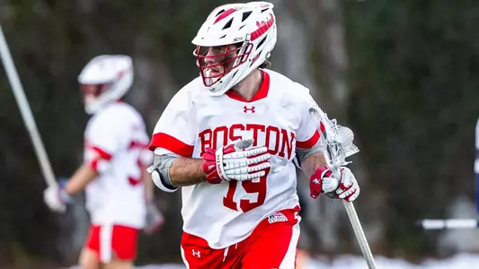 Sam Burns playing lacrosse