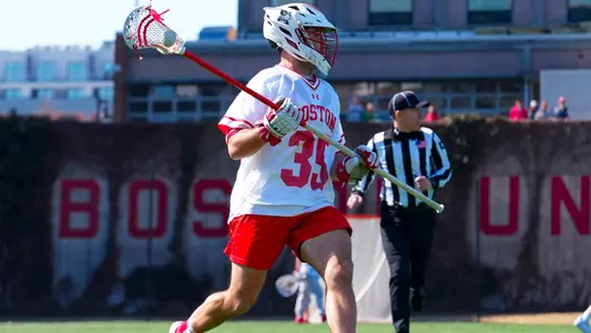 Matt Caccese playing lacrosse