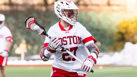 Matt Ferraro playing lacrosse