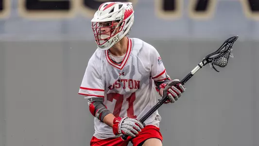 Tyler Fox playing lacrosse