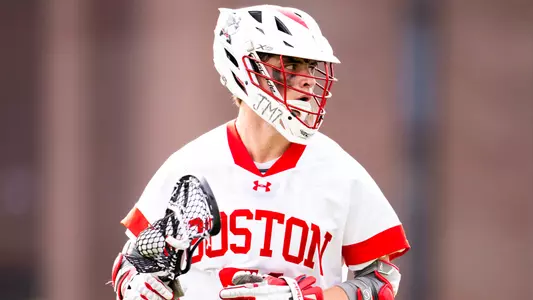 Tyler Fox playing lacrosse