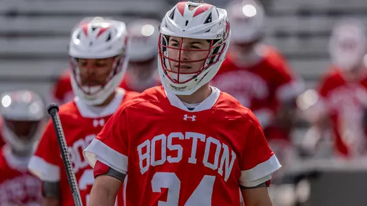 Kaden Freelove walking onto the field