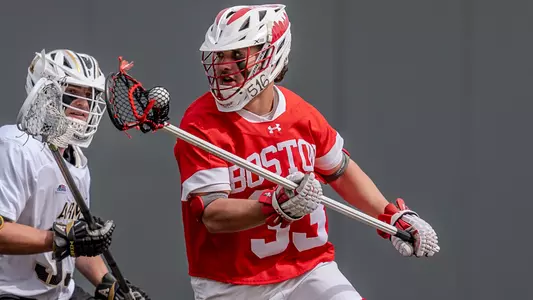 Matt Freeman playing lacrosse