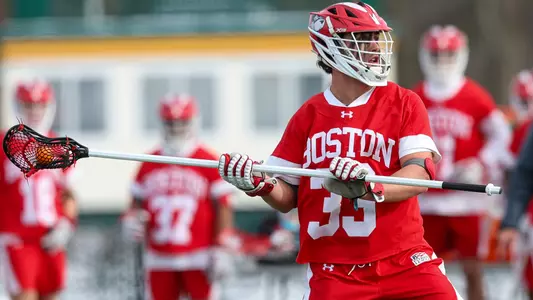 Matt Freeman playing lacrosse