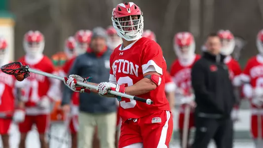 Matt Freeman playing lacrosse