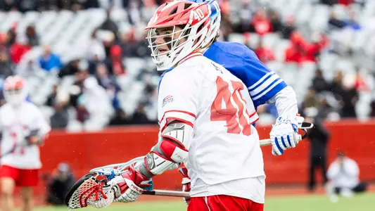 Tommy Garofalo playing lacrosse