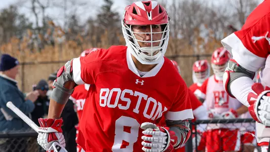 Bryce Gunn running onto the field