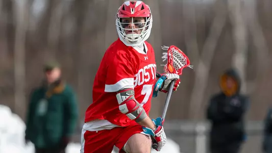 Ethan Hart playing lacrosse