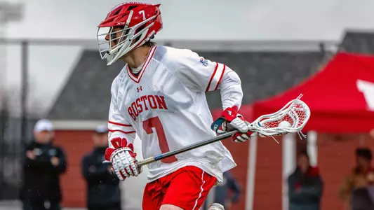 Ethan Hart playing lacrosse