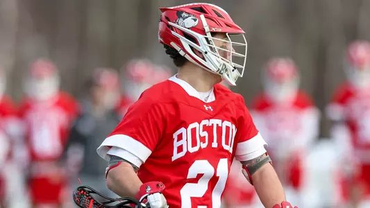 Charlie Huntley playing lacrosse