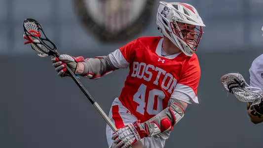 Tommy Garofalo playing lacrosse