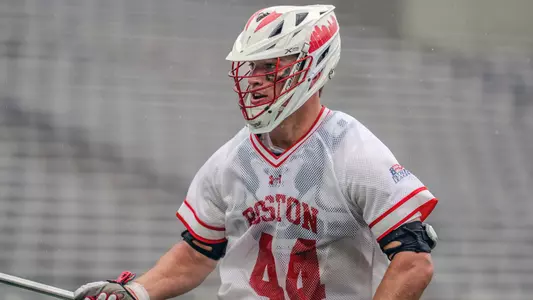 Connor Kehm playing lacrosse