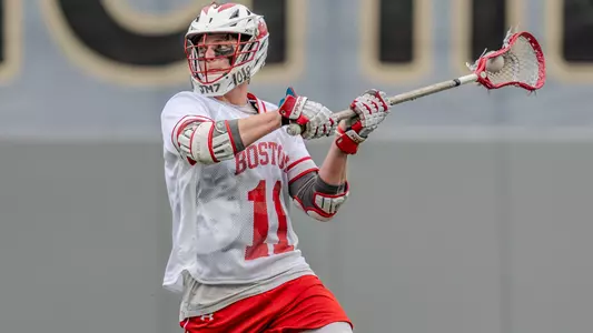 Timothy Shannehan playing lacrosse