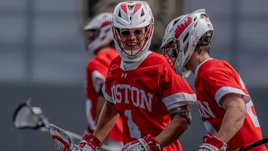 James Lapina playing lacrosse