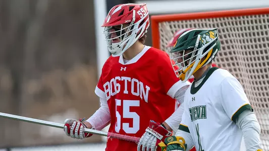 Mike Luce playing lacrosse