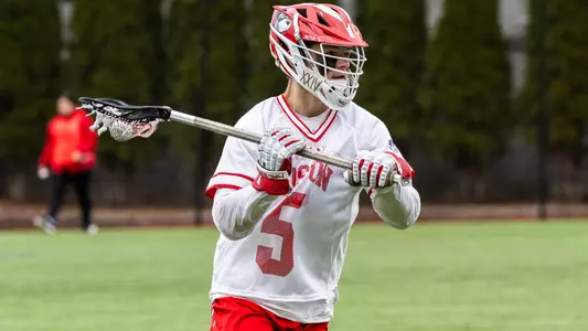 Ben Morris playing lacrosse