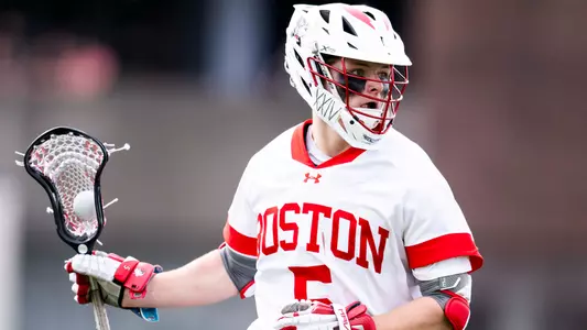 Ben Morris playing lacrosse