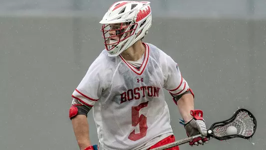 Ben Morris playing lacrosse