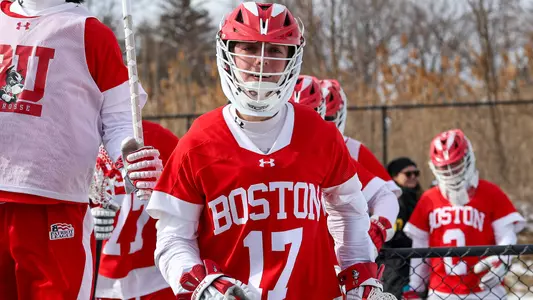 Mikey Moynihan running onto the field