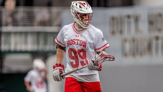 Andrew Pape playing lacrosse