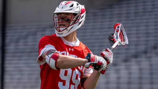 Andrew Pape playing lacrosse