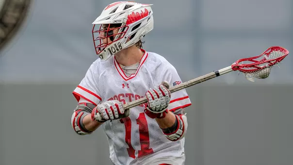 Timothy Shannehan playing lacrosse
