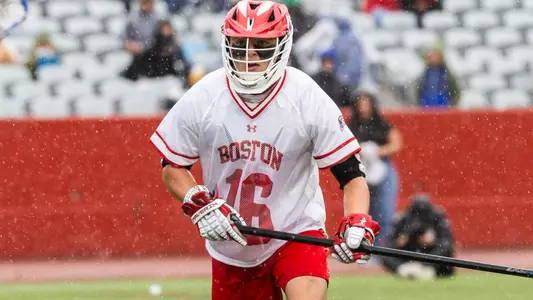 Donald Varnerin playing lacrosse