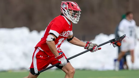 Donald Varnerin playing lacrosse