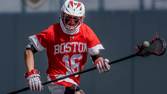 Donald Varnerin playing lacrosse