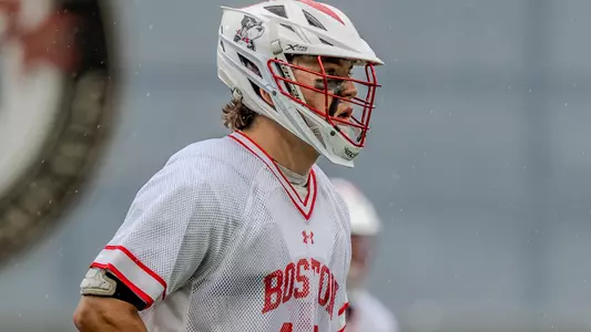 Donald Varnerin playing lacrosse