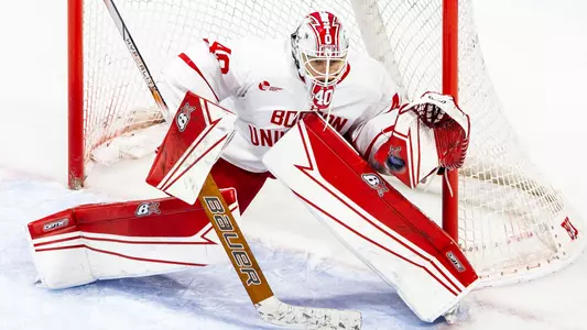 Mikhail Yegorov playing hockey