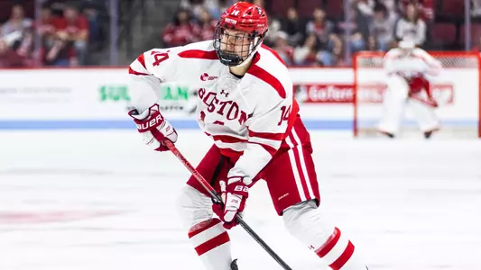 Mick Frechette playing hockey