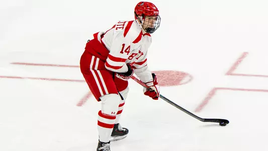 Mick Frechette playing hockey