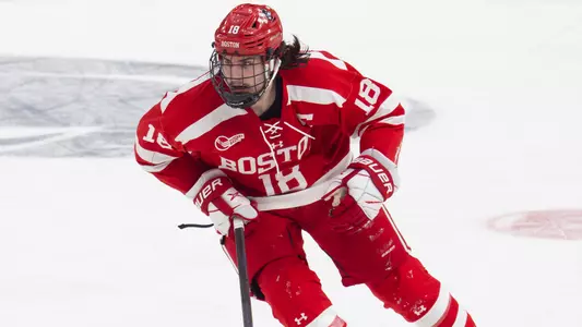 Shane Lachance playing hockey