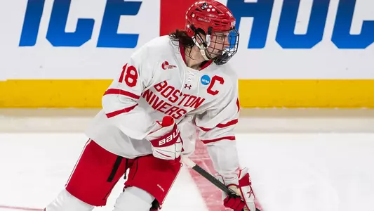 Shane Lachance playing hockey