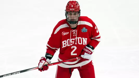 Gavin McCarthy playing hockey