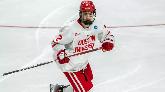 Gavin McCarthy playing hockey
