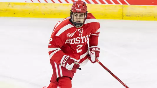 Gavin McCarthy playing hockey