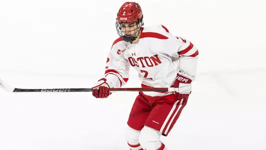 Gavin McCarthy playing hockey