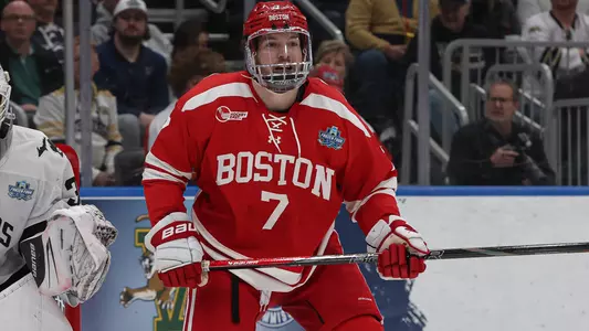 Nick Roukounakis playing hockey