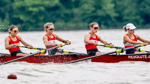 Photo of the BU Lightweight 8+ at the IRA Championship.