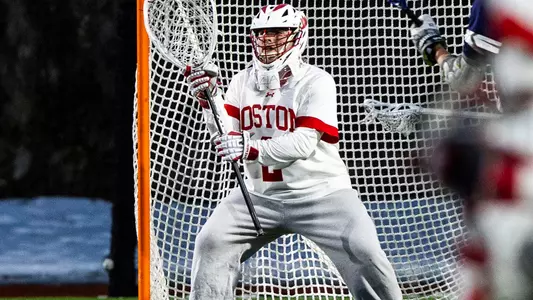 Michael Allieri playing lacrosse