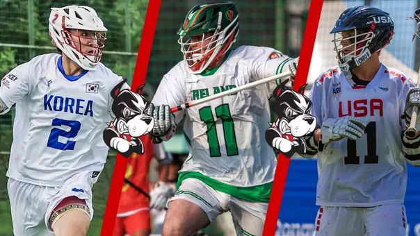 Action shots of Kaidan Suh (Korea), Murphy McLaughlin (Ireland) and Timothy Shannehan (USA) at World U20 Championship