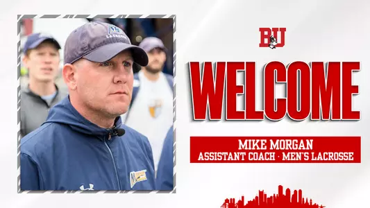Mike Morgan Men's Lacrosse Assistant Coach Welcome Graphic