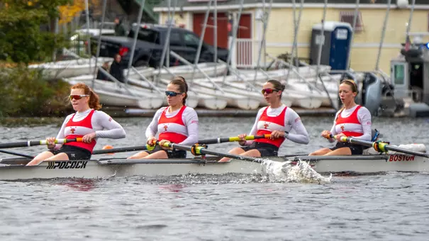Women's Rowing Club Four competing at the Head of the Charles 2026