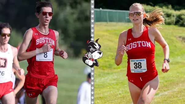 Photos of Greg Poisson and Molly Kiley running